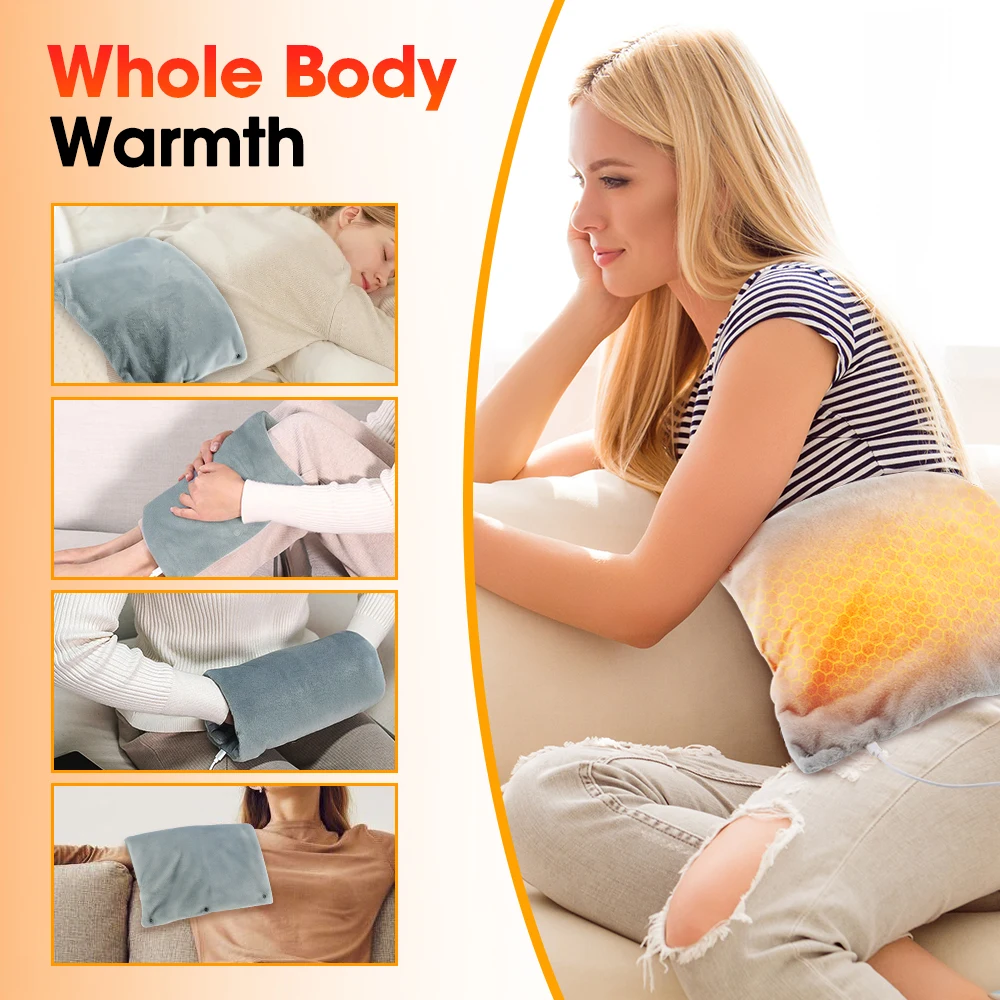 28x39cm Soft Heating Pad Electric Blanket For Body Abdomen Back Legs Hands Winter Warmer Home Office USB Charging Thermal Mat