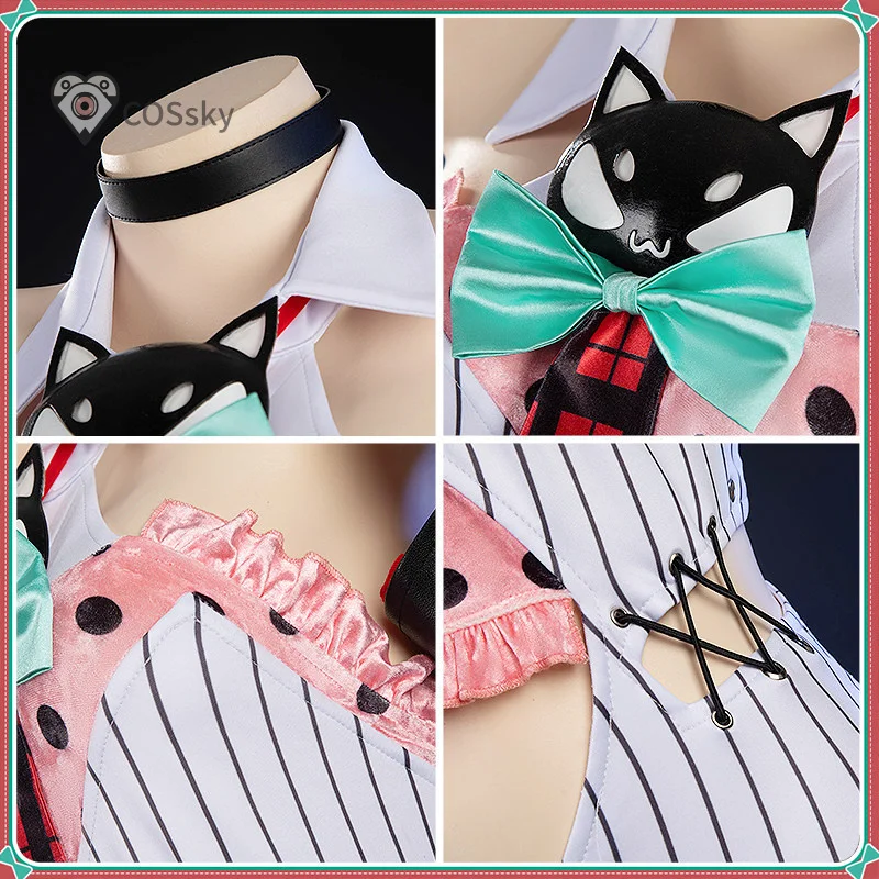 

Zenless Zone Zero Captain Riasa Sariel Angels of Delusion ZZZ Cosplay Costume Women sexy jumpsuit gloves props carnival suit
