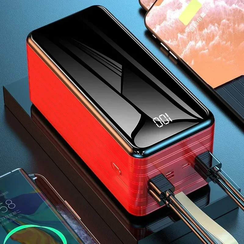 100%New Original High Capacity and Ultra Durable Power Bank 80000mAh Portable Power Bank Mobile External Battery Fast Charging