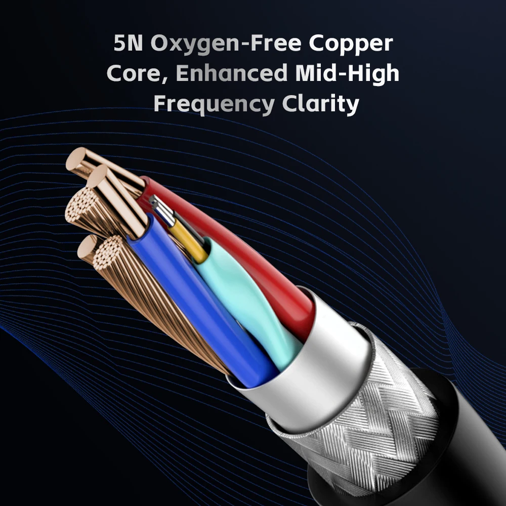 CVJ Hato نوع C قابلة للتبديل الصوت المكونات ، سماعة بوم ميكروفون ، كابل C دبوس ، 3.5 مللي متر ، ترقية خط ، 0.75 ، 0.78 مللي متر ، 3.5 مللي متر