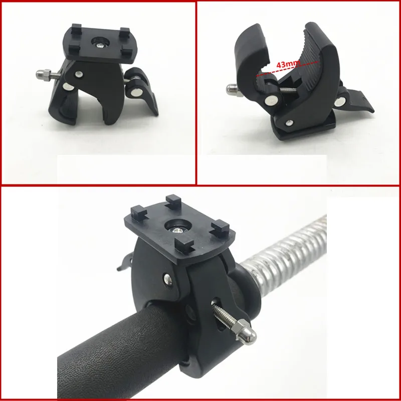 المقود جبل قاعدة قابل للتعديل دراجة نارية ل GPS قوس دراجة نارية حامل هاتف قوس مسطح/حقيبة مقاومة للماء