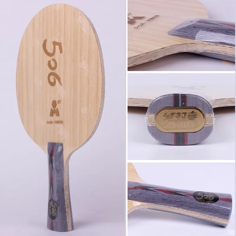 DHS-Hoja de tenis de mesa TG 506A, palo de Ping Pong profesional de fibra A, nuevo, ofensivo 5 + 2, con caja Original