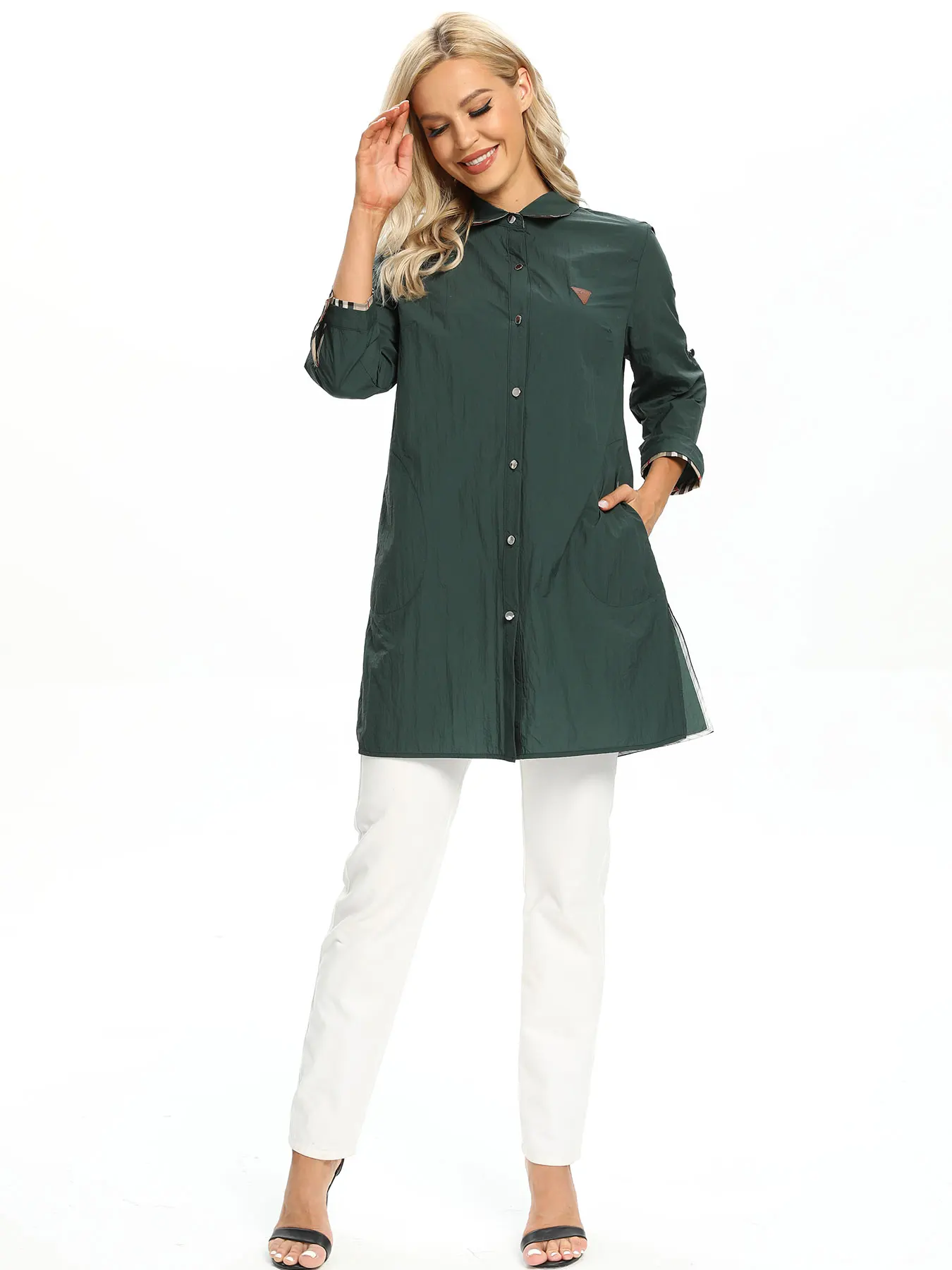 Haut décontracté à la mode tissé pour femmes pour le printemps et l'automne