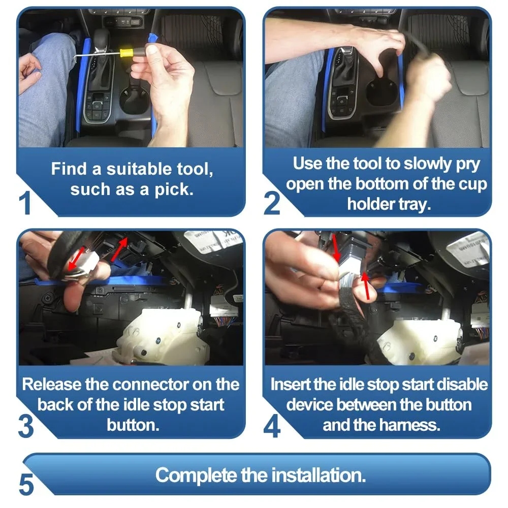 Для Hyundai Santafe 2015-2023 автоматический стоп-запуск-улинитель двигателя, доводчик, выключение, адаптер управления, штекерный кабель