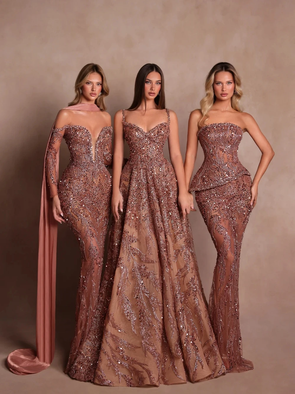 Newest Charming Sexy Evening Dress With Scarf Customized Sparkling Beaded Sequined Off Shoulder Prom Party Gown For Women