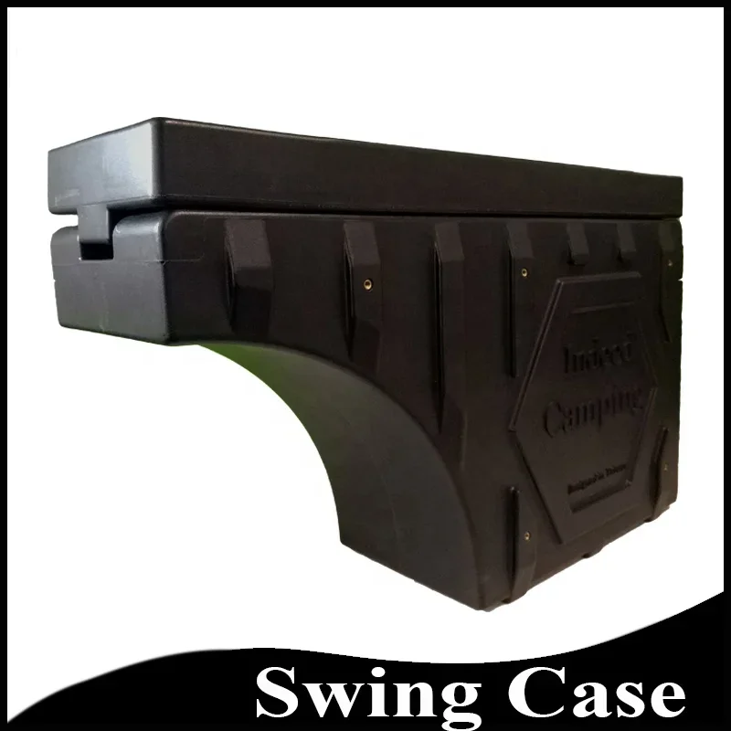 Heavy Duty Plastic Toolbox  Storage Tool Box Swing Case For Pickup Truck Bed With Lock