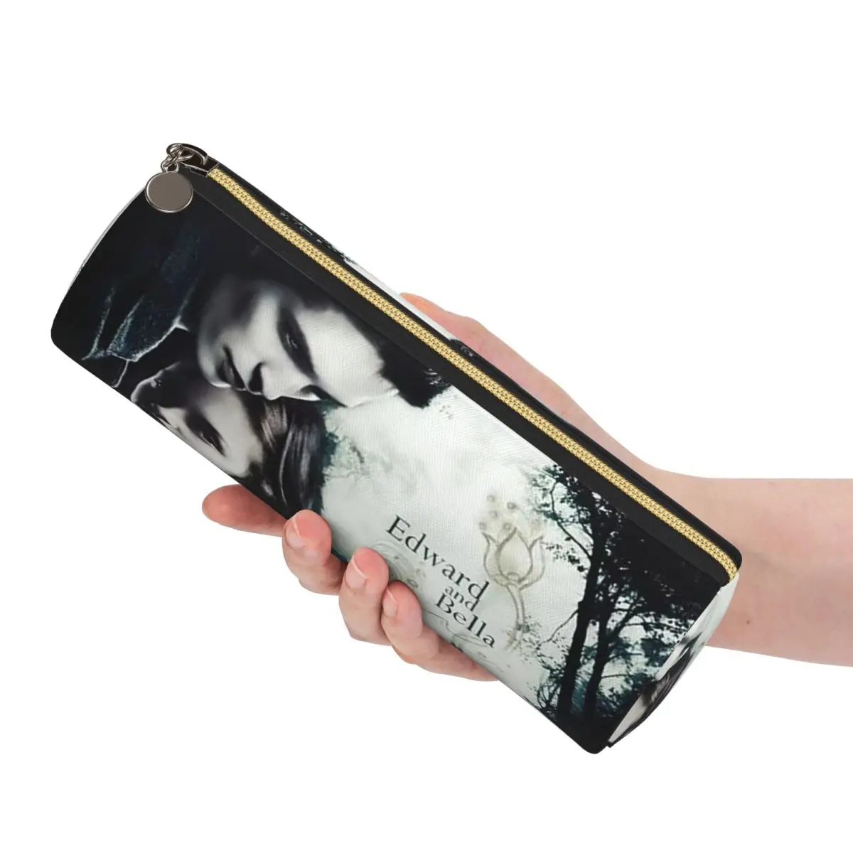 Movie TV Film Twilight Pencil Case Pencil Pouch Storage Stationery Supplies Large Capacity Pen Box Pencil Bag for Boys Girls