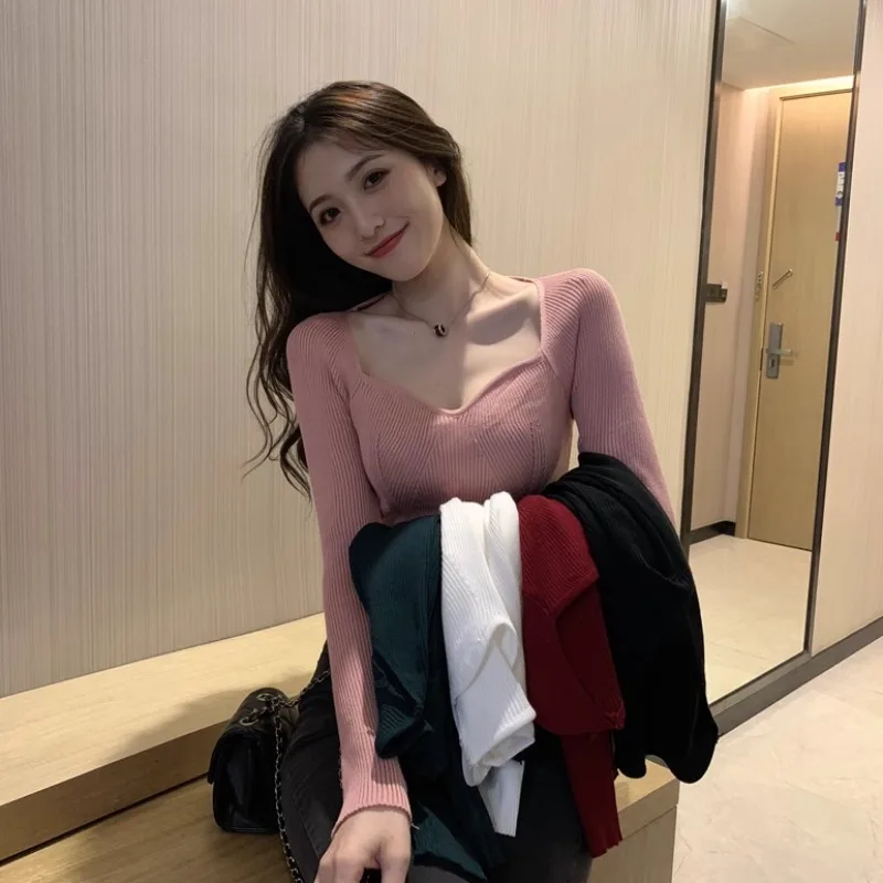 Edición de primavera, Base de punto para mujer, ropa interior irt, Top de punto rojo, corte ajustado, largo, Sve Sweet Sle