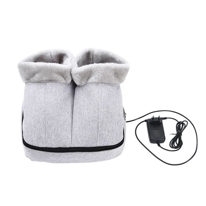 Heated Massage Boots Foot Warmer Winter High Top Indoor Home Electric Foot Warmer Massage Shoes Foot Warmer Heated Shoes