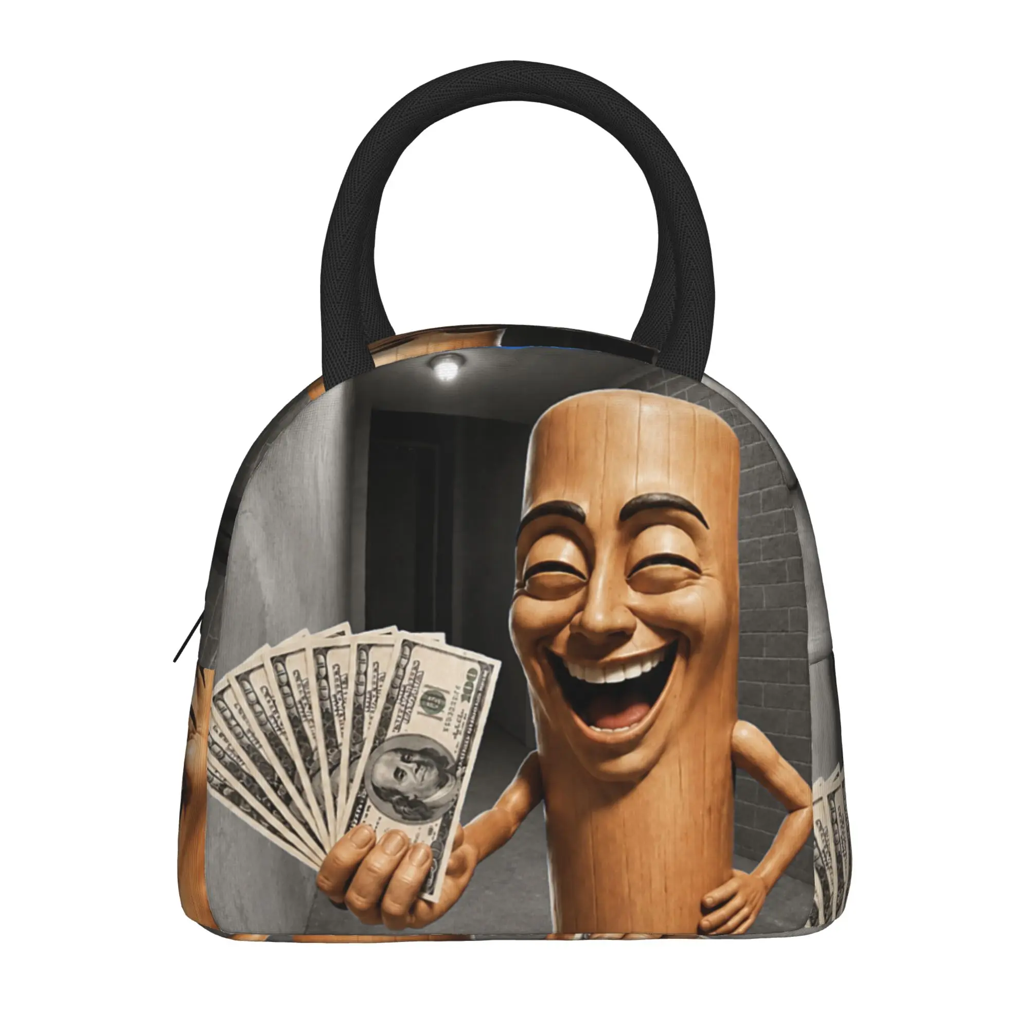 There is Motion At Your Front Door Tung Tung Tung Sahur Lunch Bag Picnic Lunch Box For Unisex Fun Graphic Thermal Lunch Bags