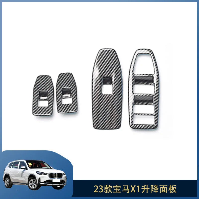 

For 23 BMW X1 lift panel carbon fiber interior glass switch keys