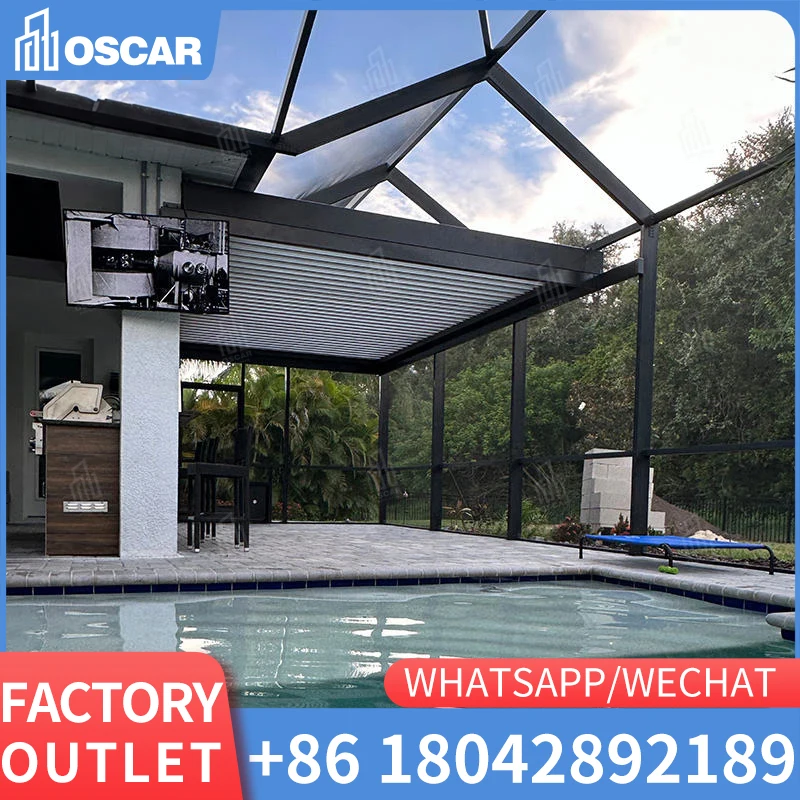 Manufacture Outdoor Gazebo Garden Tent Sun Room Pergola 3x3m Garden Arch Balcony Awning Pavilion