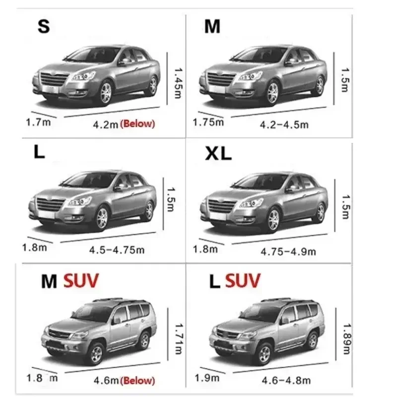 Autoabdeckung Große Größe Wasserdicht Outdoor UV-, Schnee-, Hitze-, Staub- und Regenresistent SUV MPV Abdeckung Geschäftswagen – Detail 10