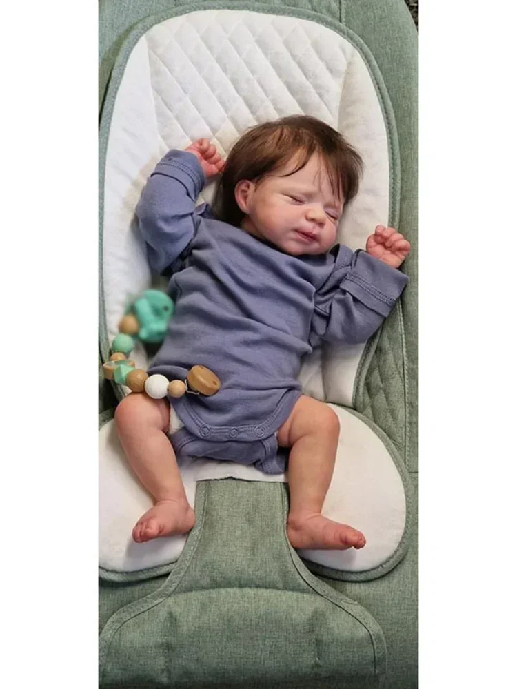 48cm Pascale Reborn Dolls Soft Cuddly Sleeping Baby Lifelike 3D Painted Skin Many Details Veins Muñecas Bebes