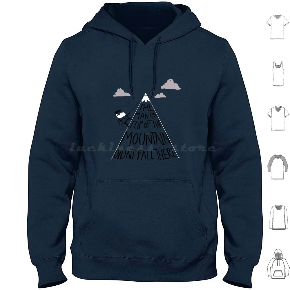 

Mountain Man Hoodies Long Sleeve Cool Quote Mountain Climb Climber