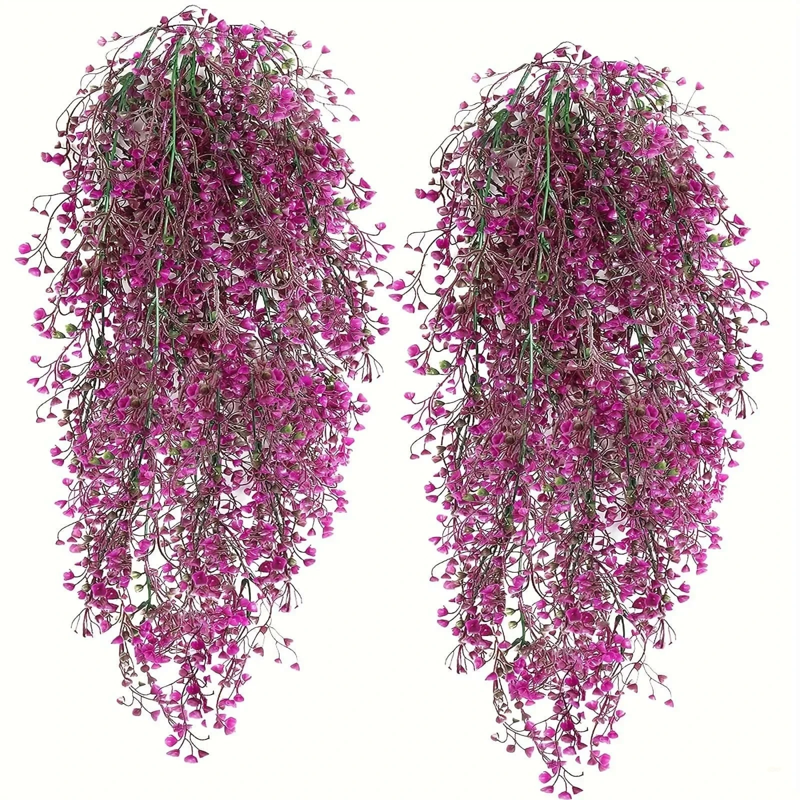 1 Stück Künstliche Hängende Glyzinien-Blumen - UV-Beständige Kunstpflanzen für Zuhause, Partys - Vielseitige Innen- und Außendekoration – Detail 4