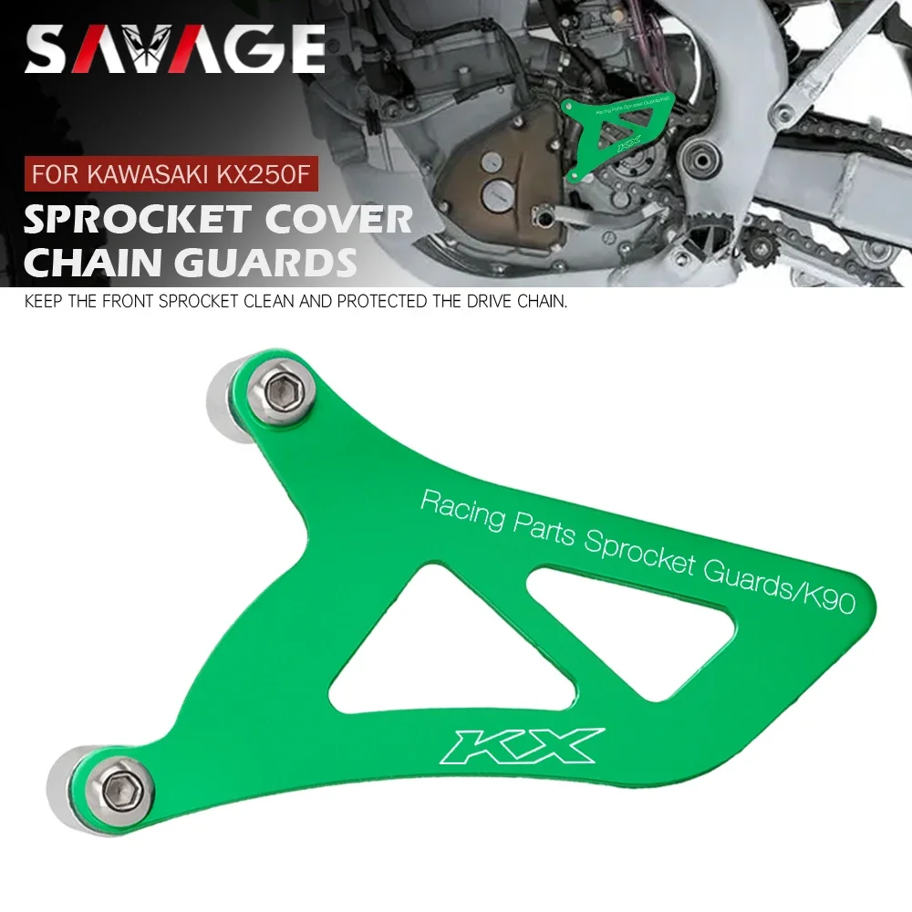 KX250F Front Chain Protector Sprocket Guard For KAWASAKI KX 250F 2006-2016 250 F 2012 Clean Motorcycle Chain Cover Accessories