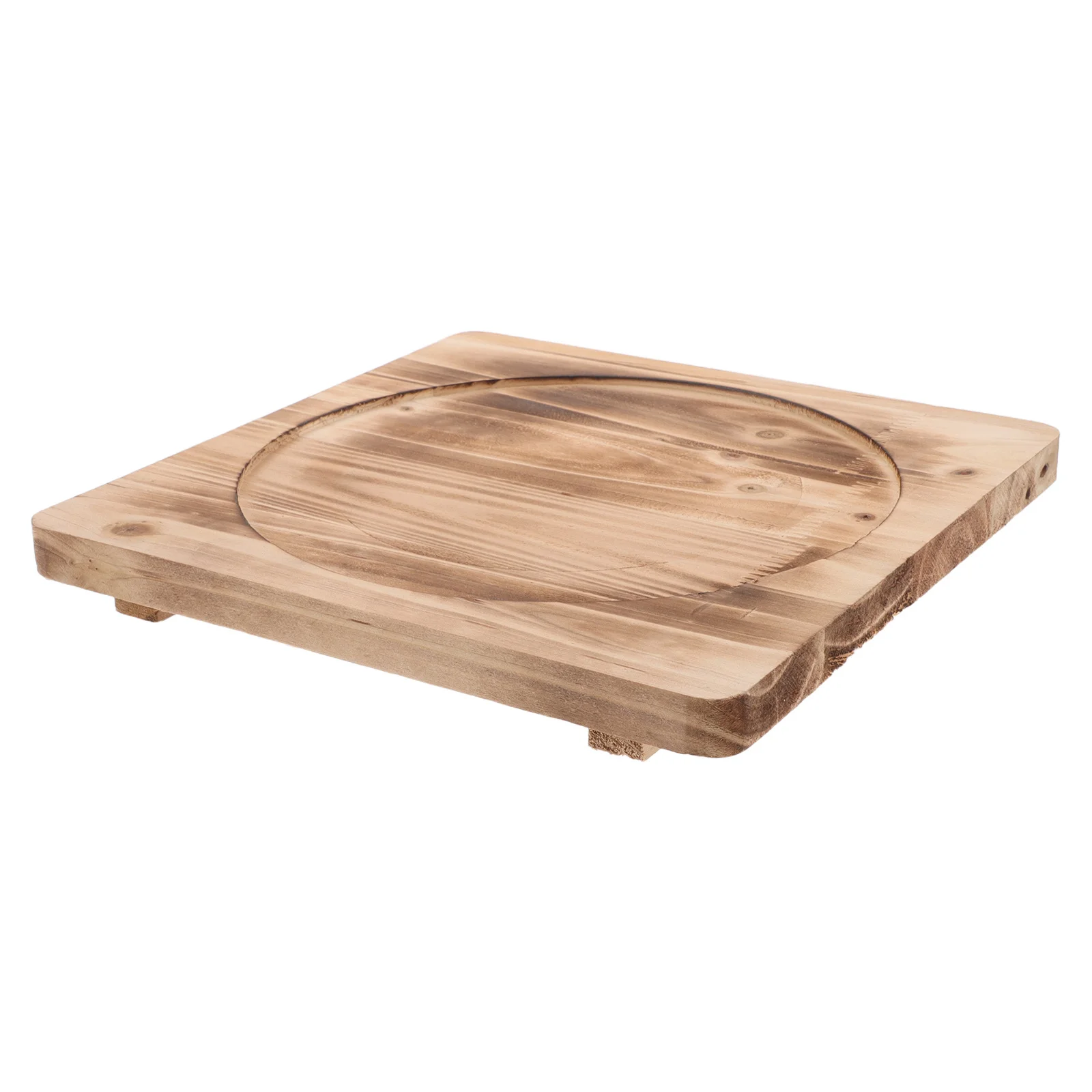 

9X9" Wooden Heat Resistant Pad Non-Slip Countertop Mat For Hot Pot Kitchen Dining Table Insulation Wood Pad Trivet Holder Wooden