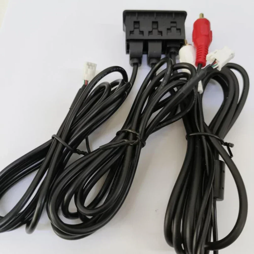 Car AN Navigation Machine 4 Pin 6 Pin Change USB+TYPE-C+RCA Audio Input AUX Port Panel Interface Extension Cable Adapter Panel