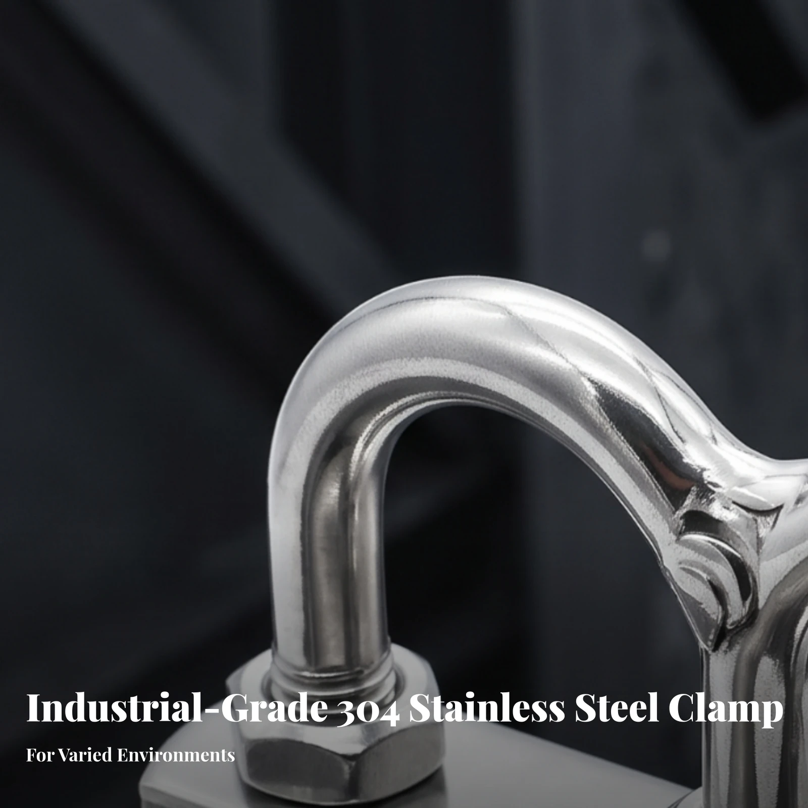 Double U-Bolt Polished U-Bolt with Base Plate Pipe Clamp Anti-Rust Pipe Mounting Hardware Durable for Marine