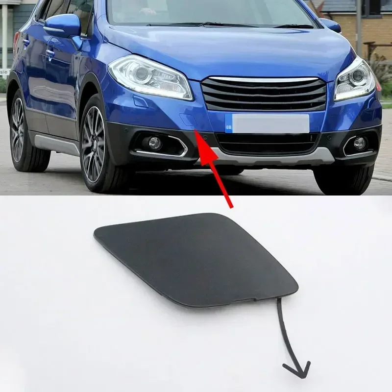 

For Suzuki SX4 S-cross 2013 2014 2015 2016 Car Front Bumper Tow Hook Cover Trailer Towing Eye Cap Lid Base Color