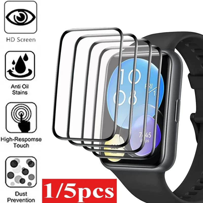 Vollständige Abdeckung, Schutzfolie für Huawei Watch Fit 4, gebogener Displayschutz, Ultra-HD, kratzfest, für Huawei Watch Fit 4 Pro