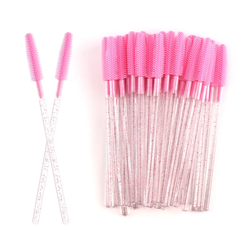 50 stücke Einweg Silikon Wimpern Pinsel Augenbraue Kamm Mascara Zauberstäbe Microbrush Lash Lifting Werkzeug Wimpern Verlängerung Liefert – Detail 6