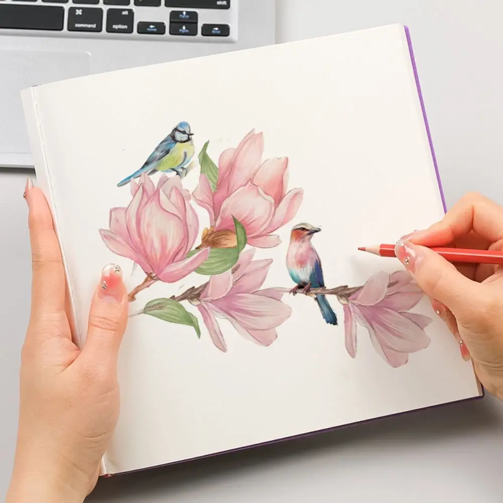 96-Page Sinicism Painting Notebook PU Leather Soft Personal Notepad Portable Retro Professional Sketchbook