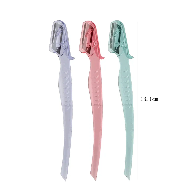 Karsyngirl 3/8 pièces tondeuse à sourcils colorée couteau de maquillage lames à sourcils épilation du visage grattoir sûr rasoir maquillage outils de beauté