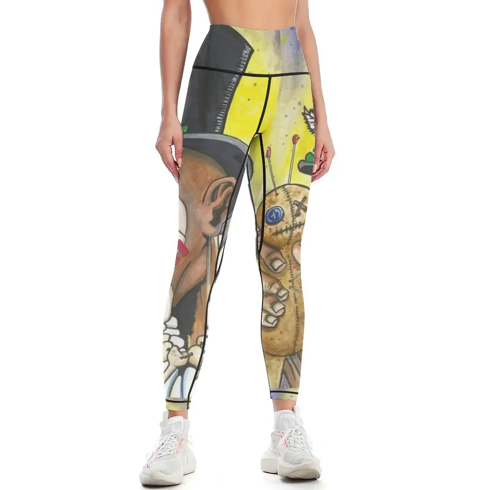 

BARON VON VOODOO Leggings workout shorts gym top high waist Legging sport Womens Leggings