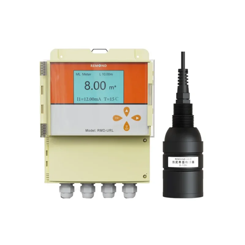 

Online Ultrasonic Sludge Interface Level Meter Mud Water Sludge Interface Meter Relay, 4-20ma for Water Treatment