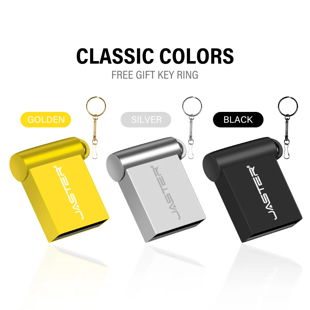 Super Mini USB Flash Drive 64GB 100% Real Capacity Pendirve 32GB Free Key Chain Memory Stick 16GB Black U Disk 8GB Business Gift