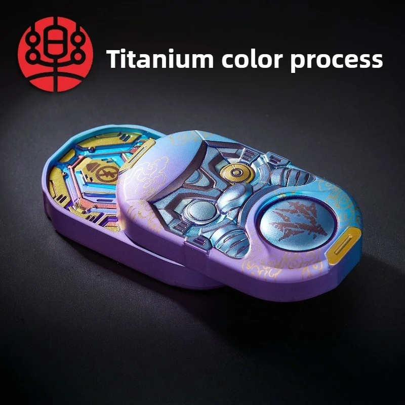 

Leyang EDC титановый цвет Daruma Direct Push вращающаяся механическая металлическая декомпрессионная карта на кончиках пальцев игрушка