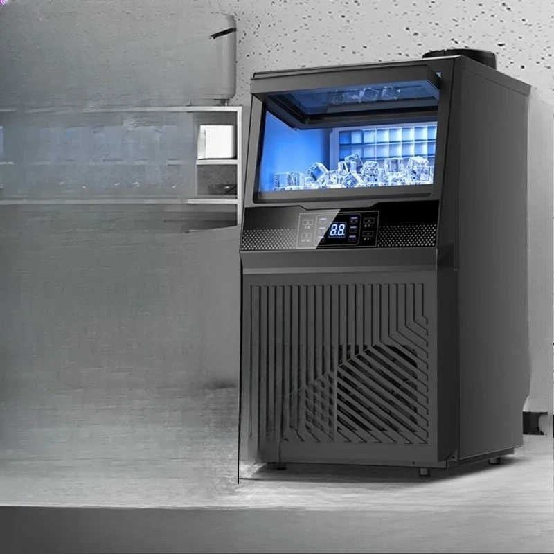 

Ice machine commercial large capacity milk tea shop large automatic square ice cube machine