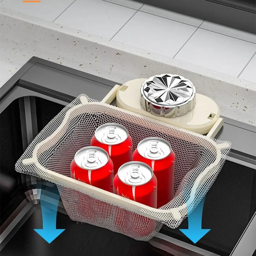 

Kitchen Sink Strainer Sink Filter Rack Foldable Suction Cup Sink Strainer Drying Rack No-drill Adhesive Kitchen Drain Basket