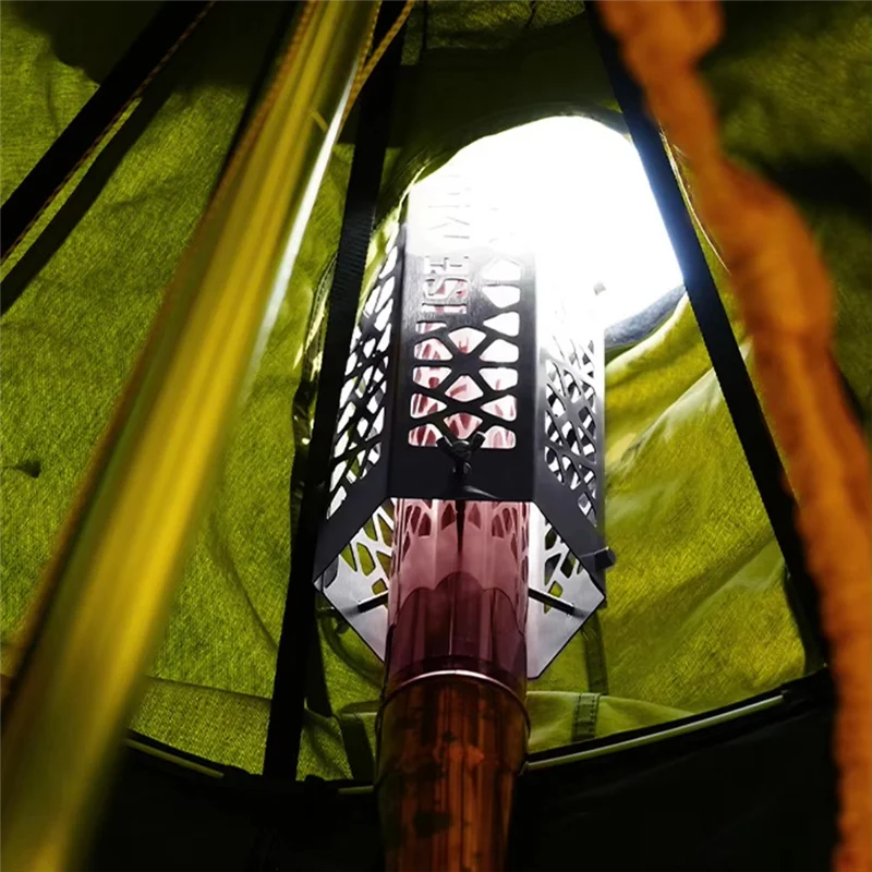 

TURE Кемпинг Горячая палатка Плита Домкрат из нержавеющей стали Сетчатая трубка печи Крышка дымохода Регулируемый винтовой стержень для кемпинга на открытом воздухе