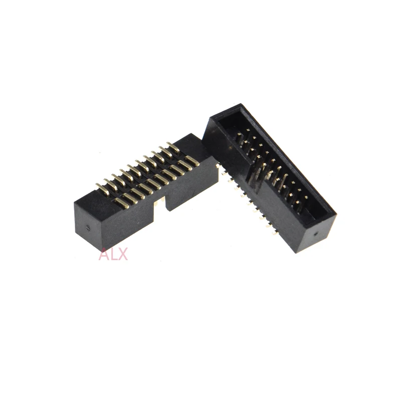 5pcs SMT 20 PIN 1.27MM pitch MALE SOCKET straight idc box headers PCB CONNECTOR DOUBLE ROW SMD 2x10PIN 2X10 20P DC3 HEADER