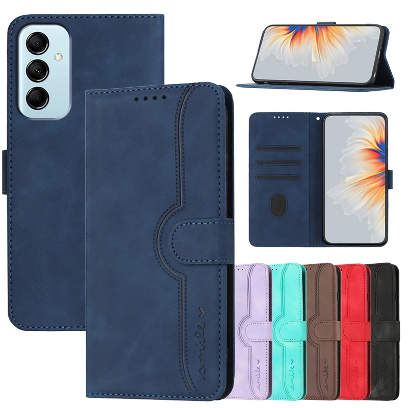 

Flip Cases For M14 Cover on For Samsung Galaxy M14 F14 F62 M62 M55 M15 F15 M34 M54 5G Magnetic Phones Protective Wallet Shell