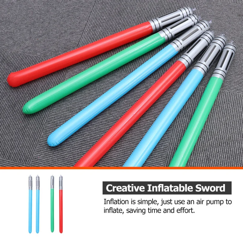 10 pezzi di colore casuale spade gonfiabili jumbo giocattoli non luminosi strumenti per bambini festa regalo per bambini spade da concerto per bambini giocattoli