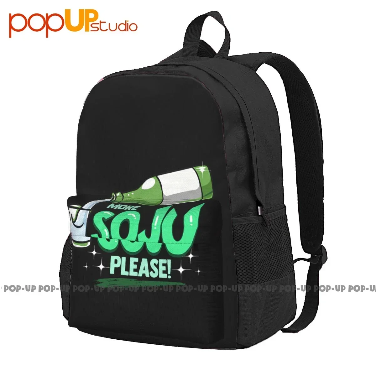 More Soju, por favor, fiesta de beber con Alcohol coreano, mochila de gran capacidad, bonita mochila escolar personalizada de gran capacidad