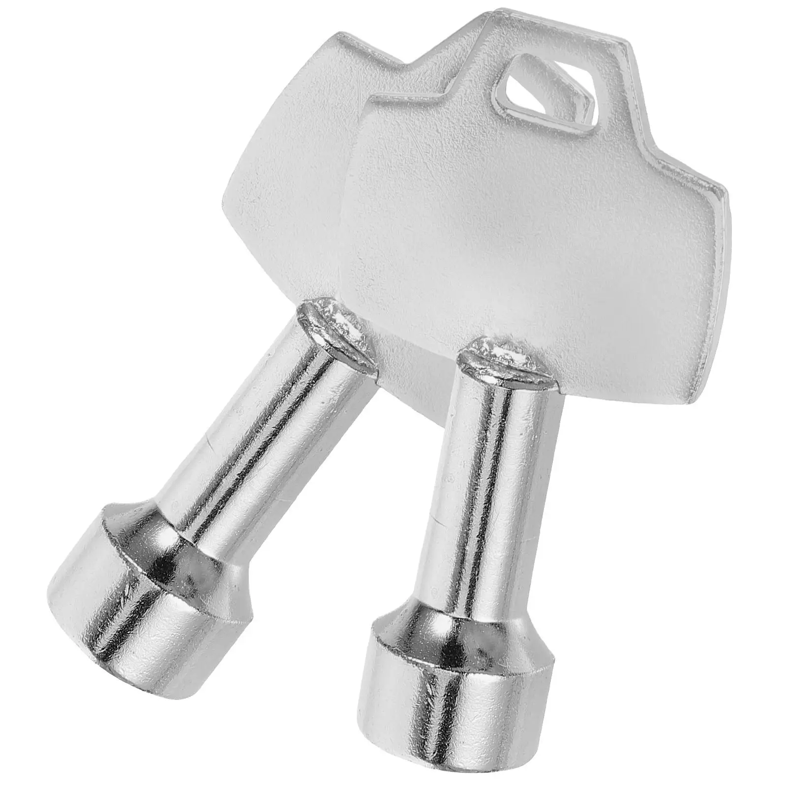 

2 Pcs Metal Trash Can Keys Triangle Spanner Box Lock Key Fits Outdoor Garbage Cans Storage Tools