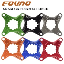 Fovno Mtb Mountain Bike Crank GXP to BCD 104MM Spider Adapter for SRAM GXP XX1 X0 X9 Crank Crankst GXP to 104BCD Chainring