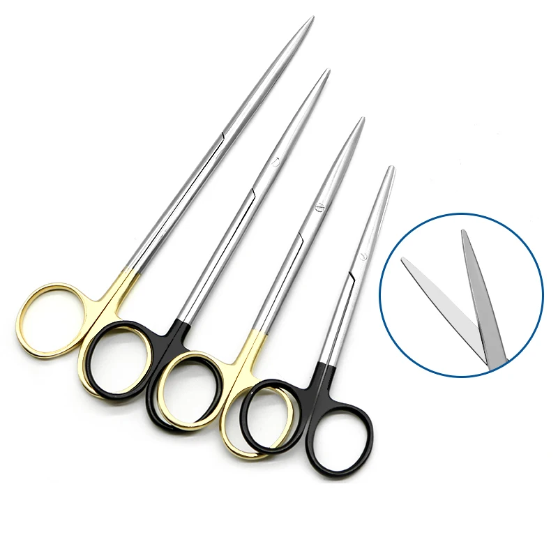 Tesoura de Tecido Blunt Handle de Ouro Pele Peeling Tesoura de Tecido Nariz