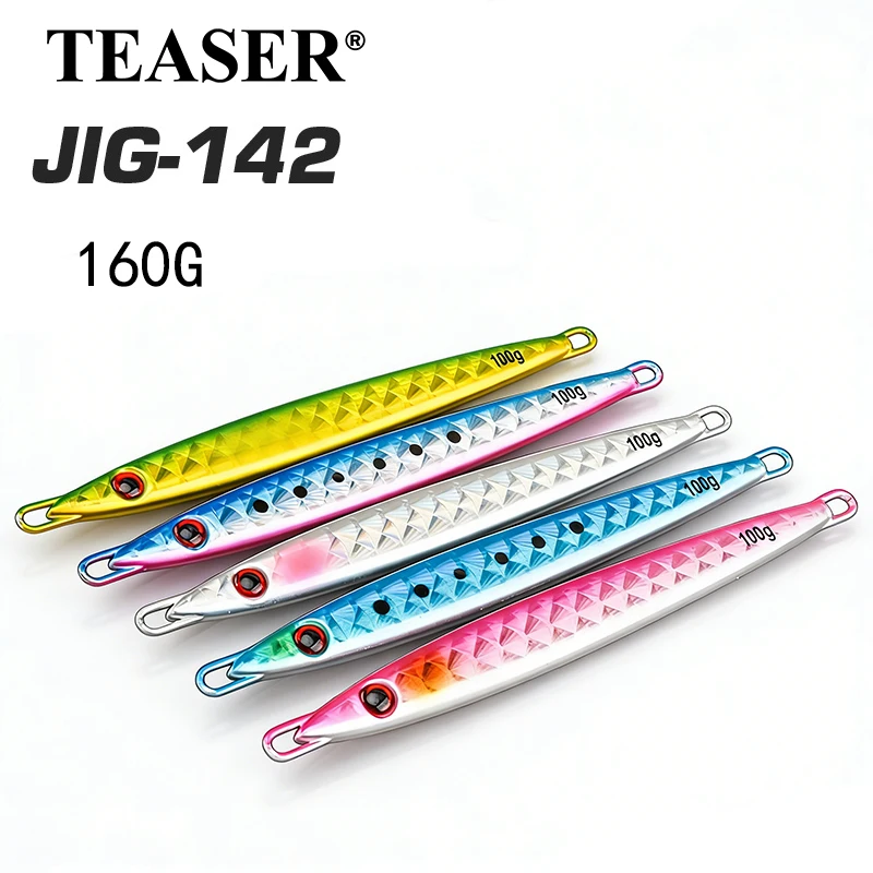 TEASER 160g Bionic Scale Speed Sinking Jig-Köder für Salzwasser-Thunfisch & Spanische Makrele Bootsfischen