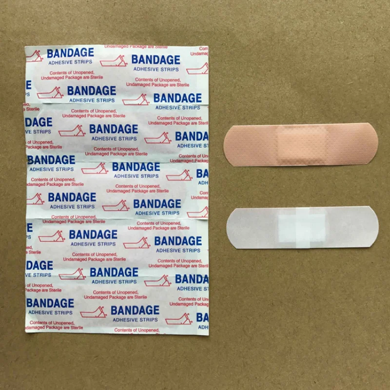 50pcs/set Wound Dressing Band Aid Plasters Breathable Skin Patches First Aid Strips Adhesive Bandages Woundplast 72*19mm