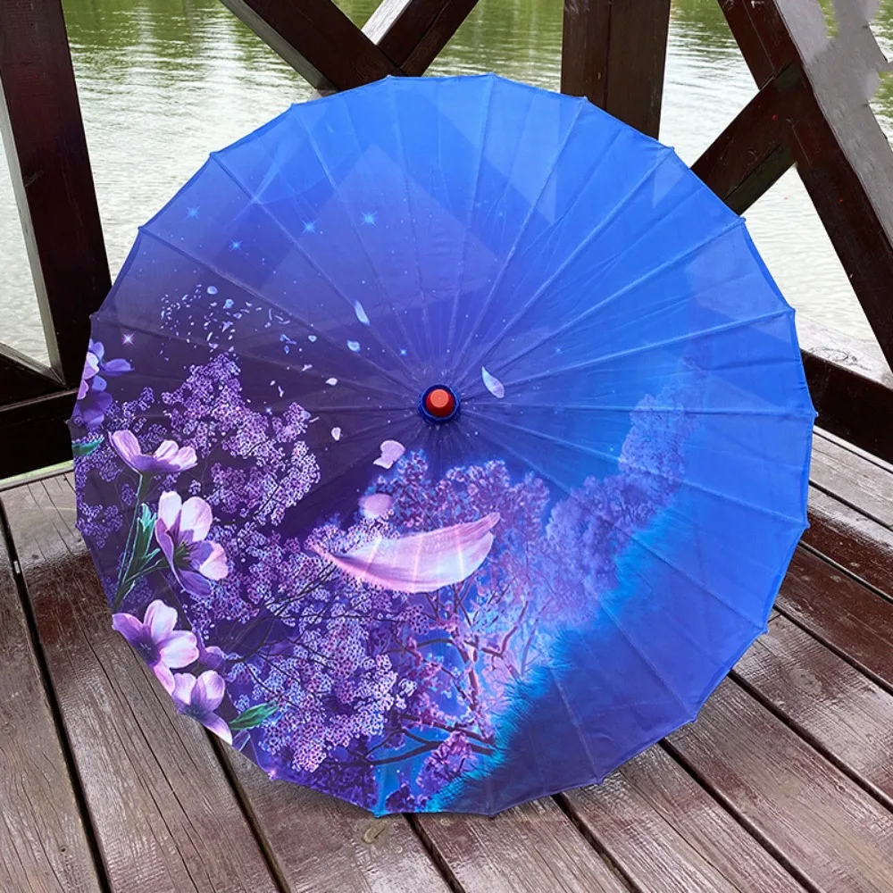 

Зонт из промасленной бумаги в китайском античном стиле, 70 см, 10 цветов, костюмы, зонтик для фотографий, детский женский декоративный зонт