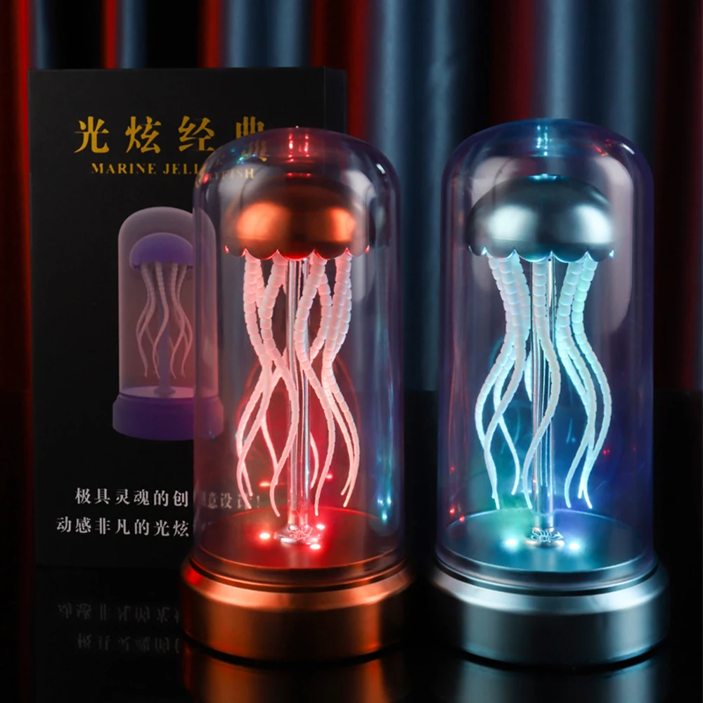 

Jellyfish Desktop Decorative Light, Luminous Type-C Charging Atmosphere Lamp for Bedroom Living Room Office