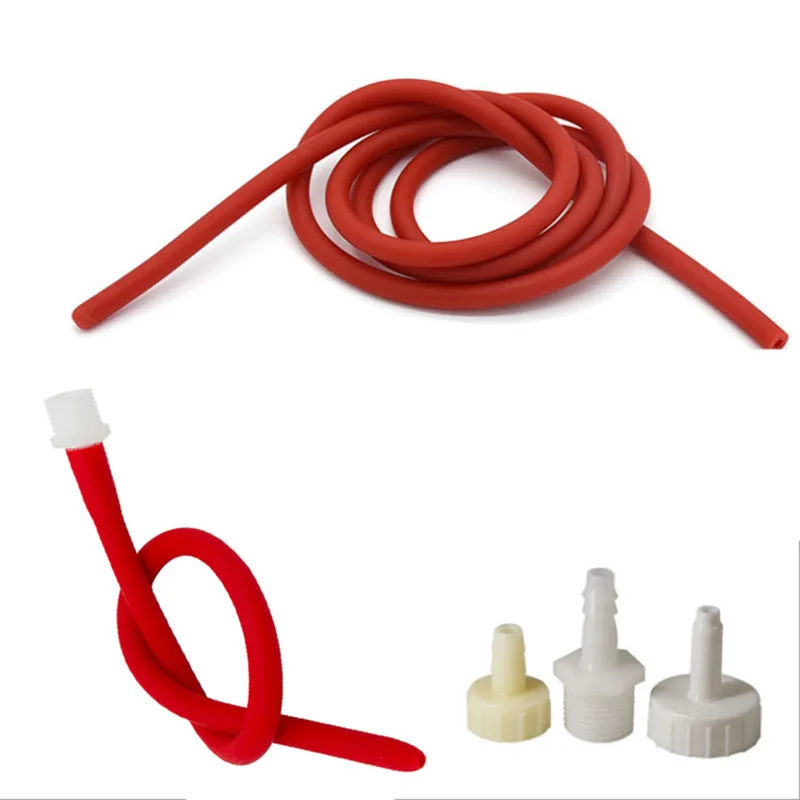 50 to 200cm Fist Anal Gel Douche Hose Silicone Enema Tube Syringe Anal Shower Cleaning Butt Plugs Nozzle Tip Faucet Gay Sex Toys