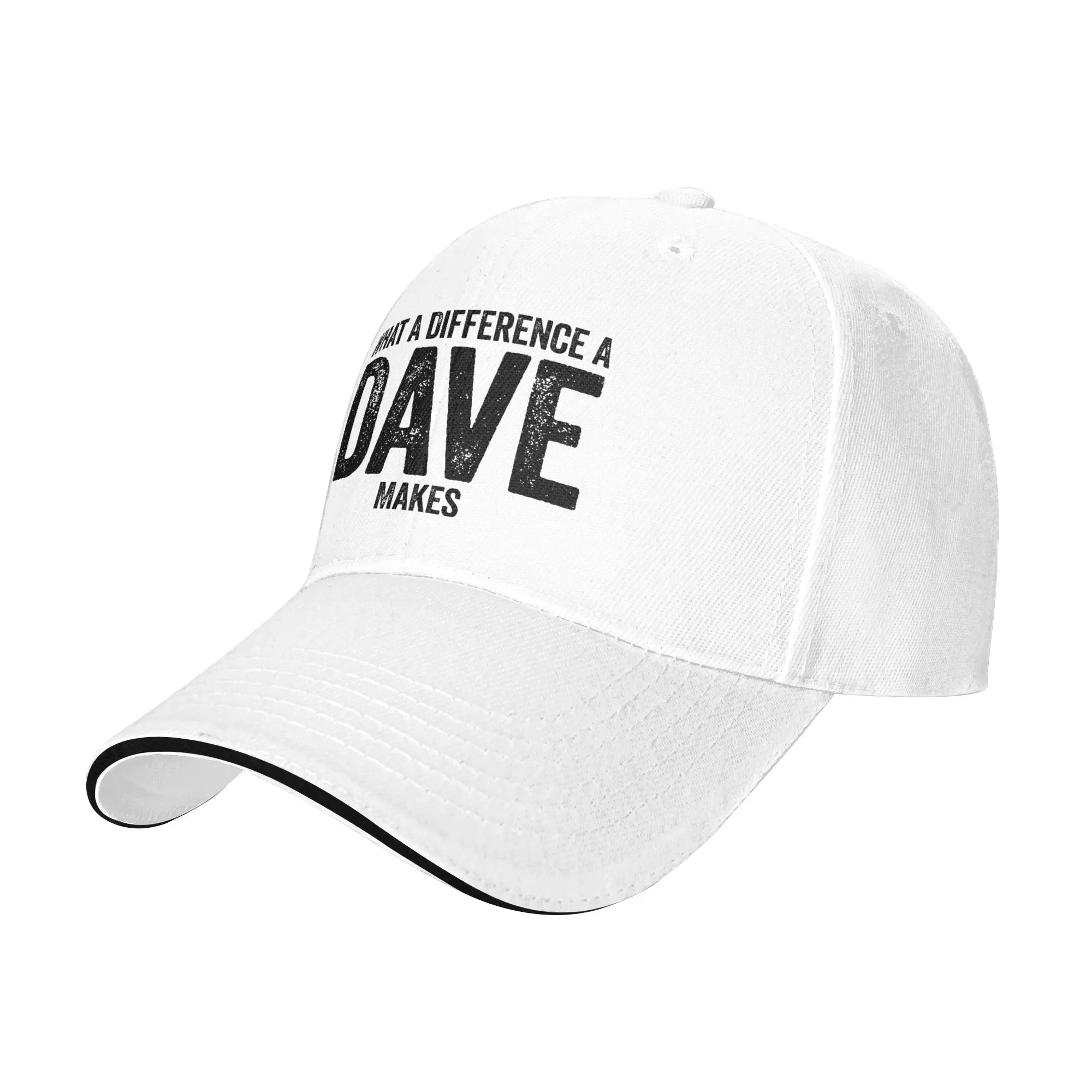 What A Difference A Dave Makes  Casual Baseball Cap Summer Trucker Hat Hot Sale Hip Hop Hats Men Women Baseball Caps