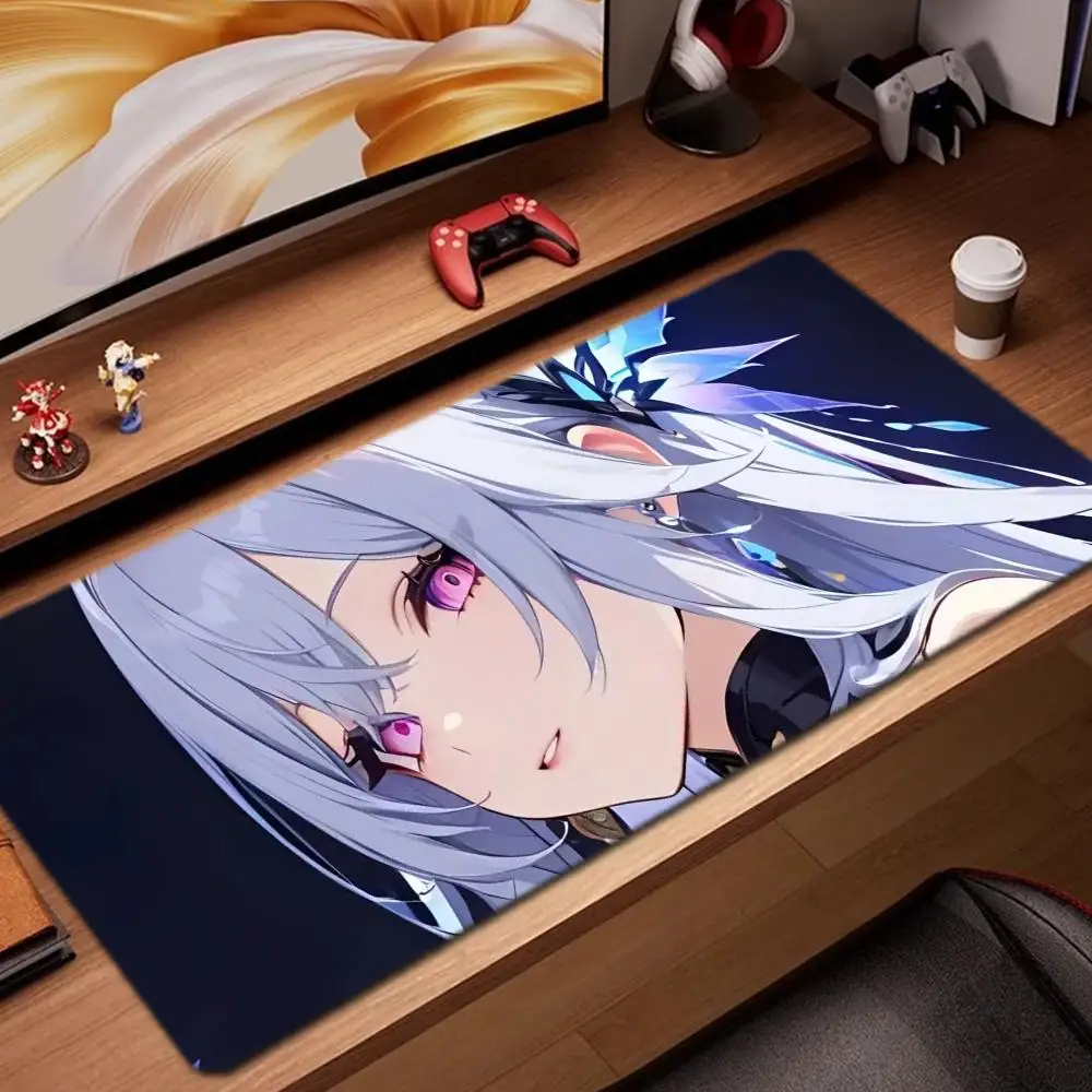 Skirk Alfombrilla de ratón Accesorios para juegos Alfombrilla de teclado XXL Borde de bloqueo grande Alfombrilla de mesa 900X400 mm Alfombrilla de ratón para juegos